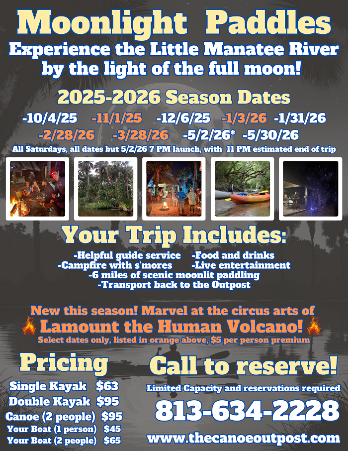 Moonlight Paddle Flyer
