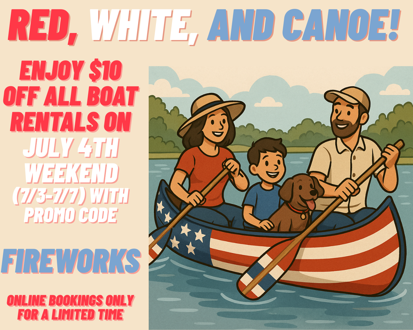 Promotional Deal - 10 dollars off with code fireworks